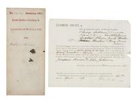 [WOMEN - CRIME & PUNISHMENT]. Indictment of Josephine Brown and John Johnson for keeping a "baudy house." Lycoming County, PA, August 1874.