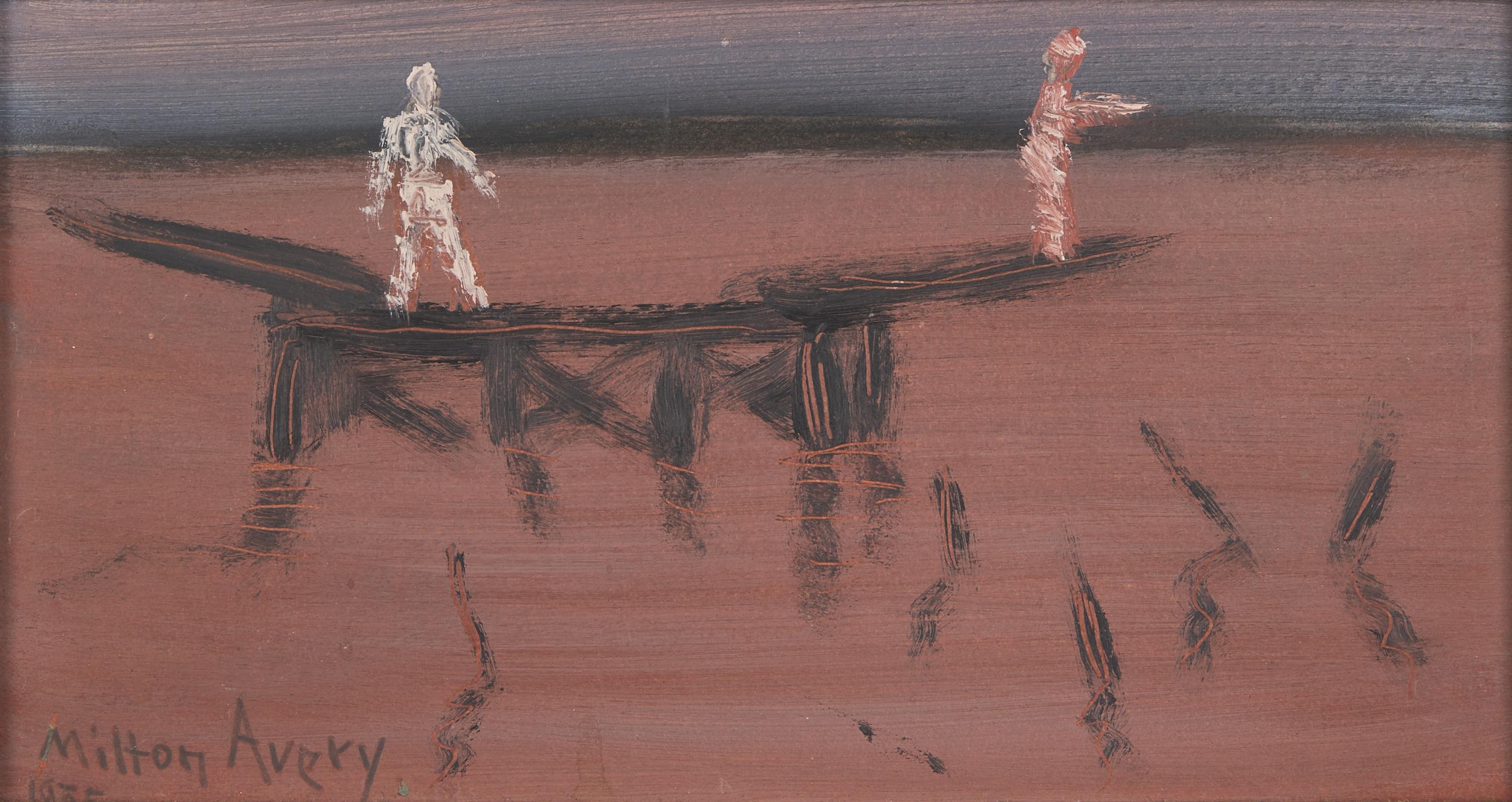 Milton Avery (American, 1885-1965) — Diving Platform , 1955