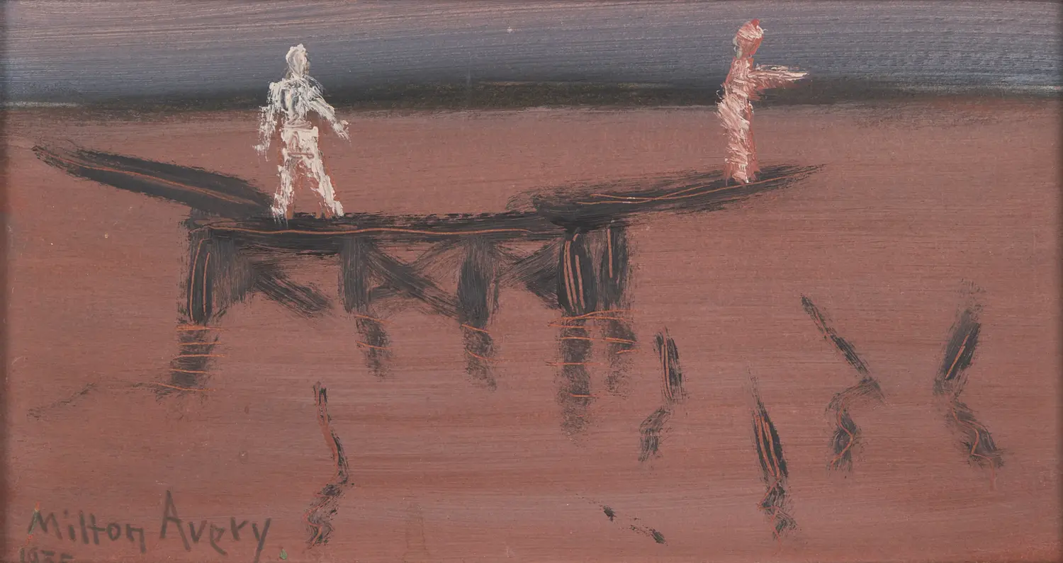 Milton Avery (American, 1885-1965) — Diving Platform , 1955