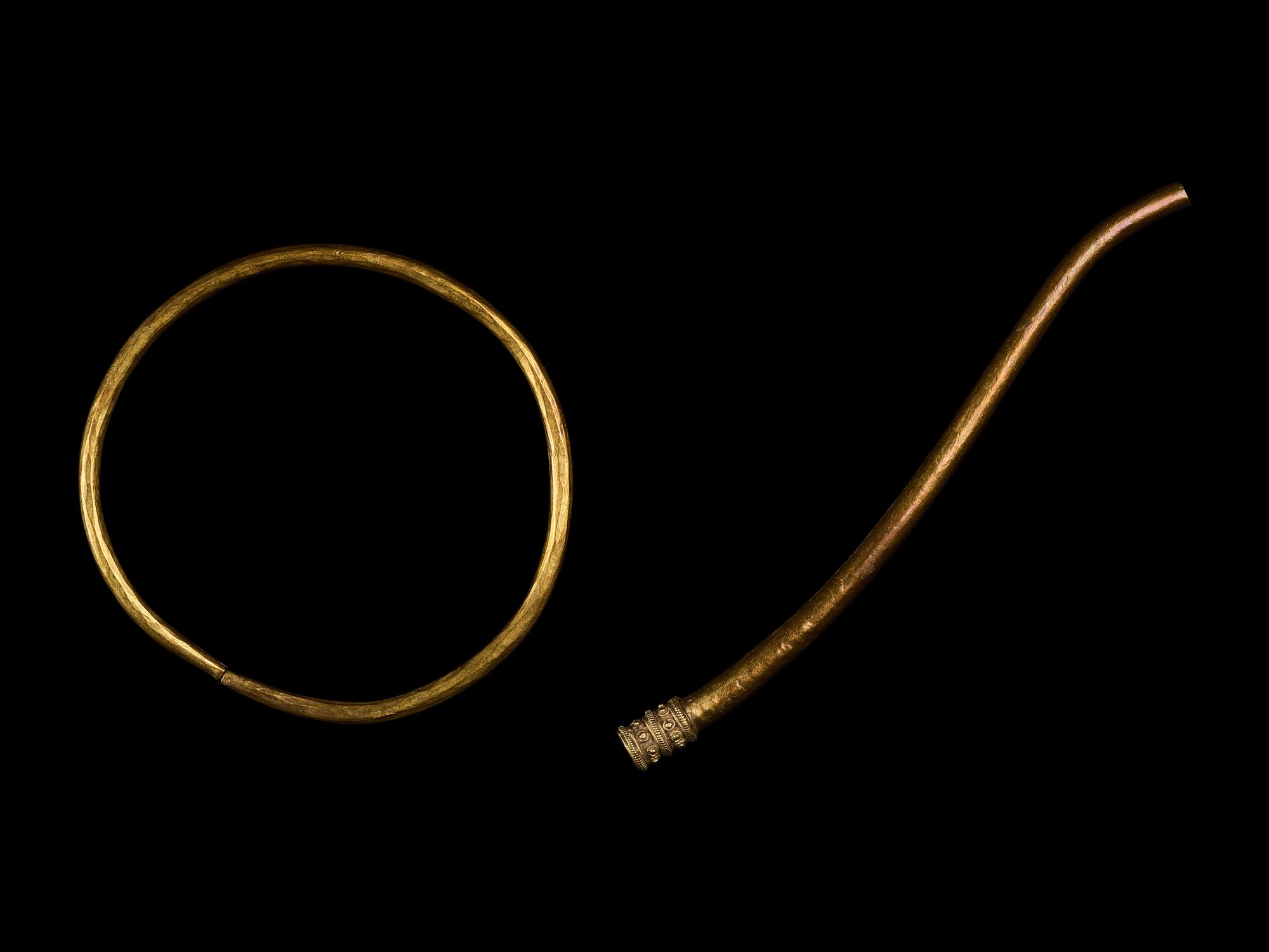Two Greek Gold Implements