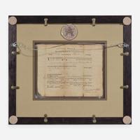 [Declaration of Independence] [North Carolina] Hooper, William Partially-Printed Document, initialed