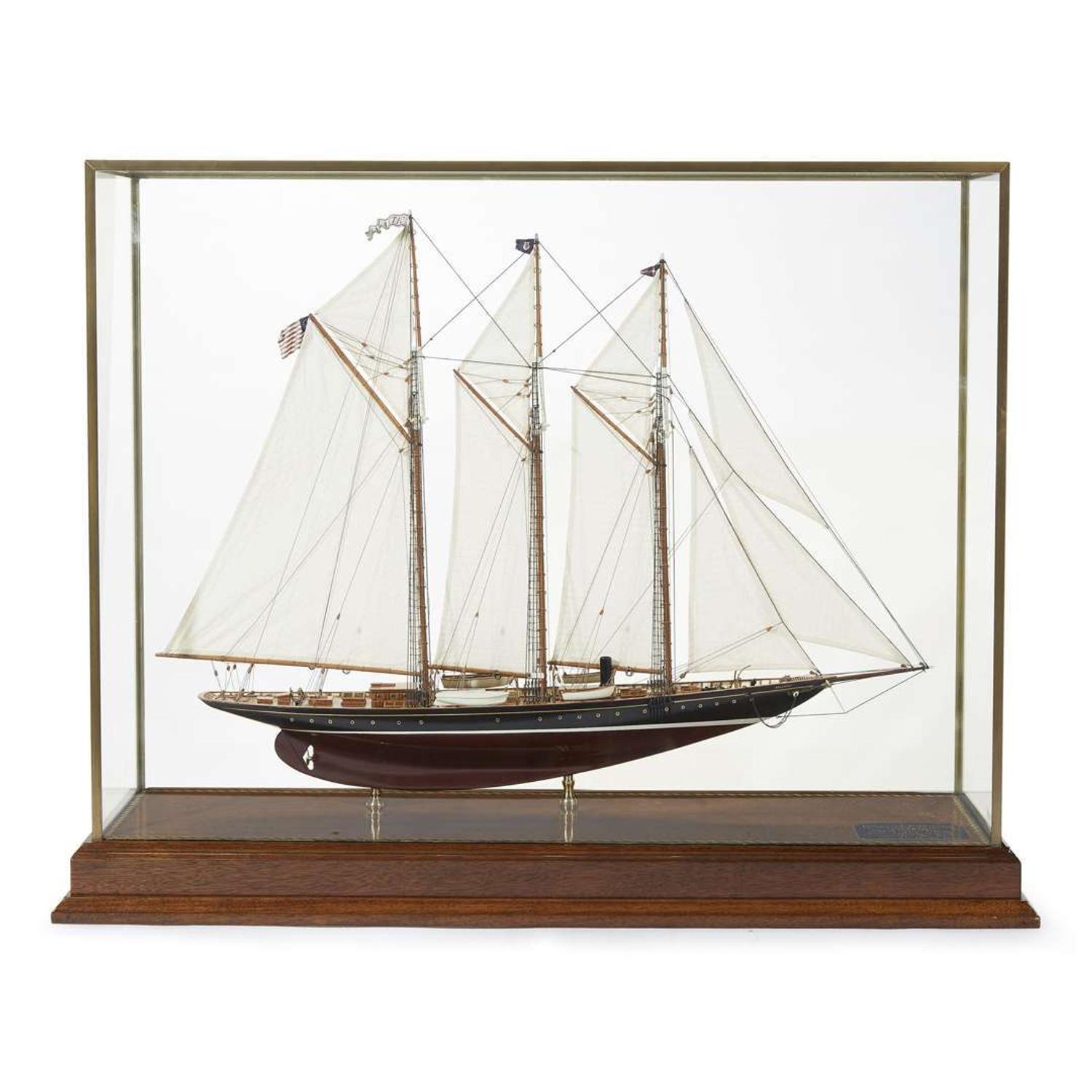 Model of the steam auxiliary schooner yacht Atlantic 20th century
