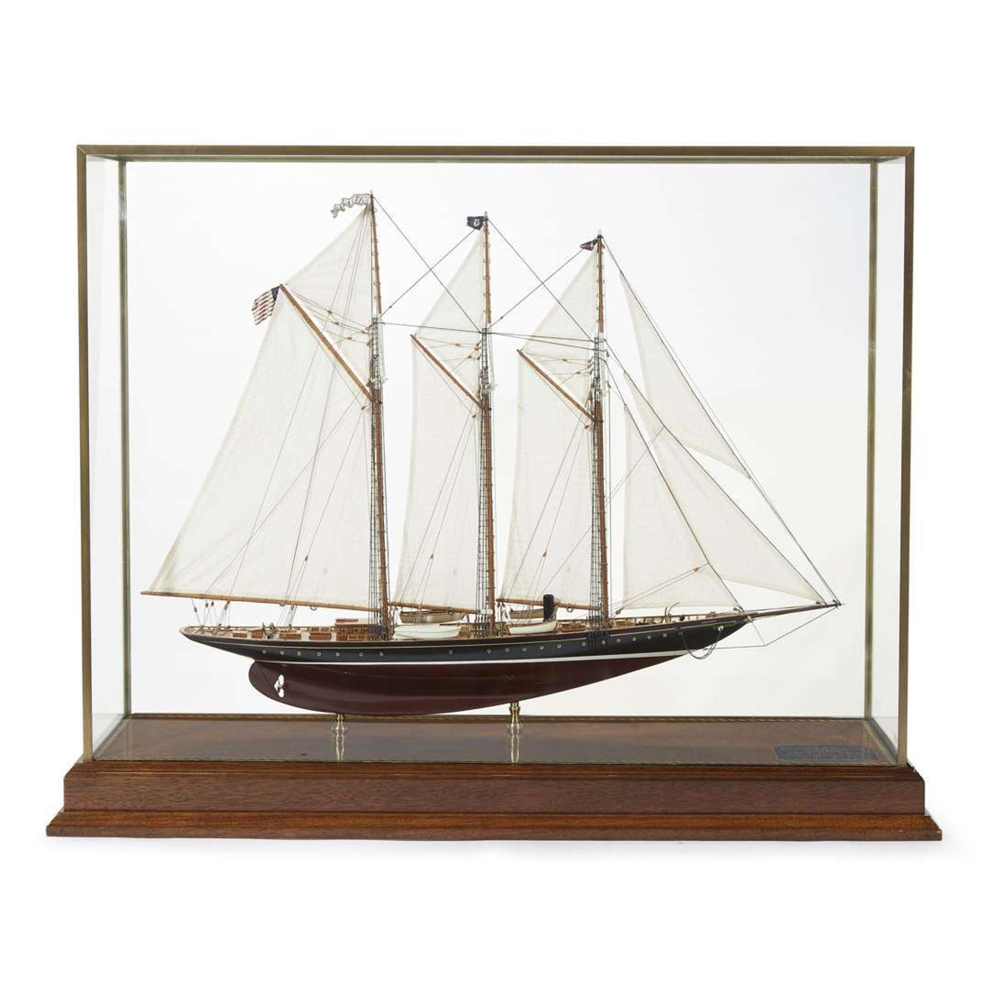 Model of the steam auxiliary schooner yacht Atlantic 20th century