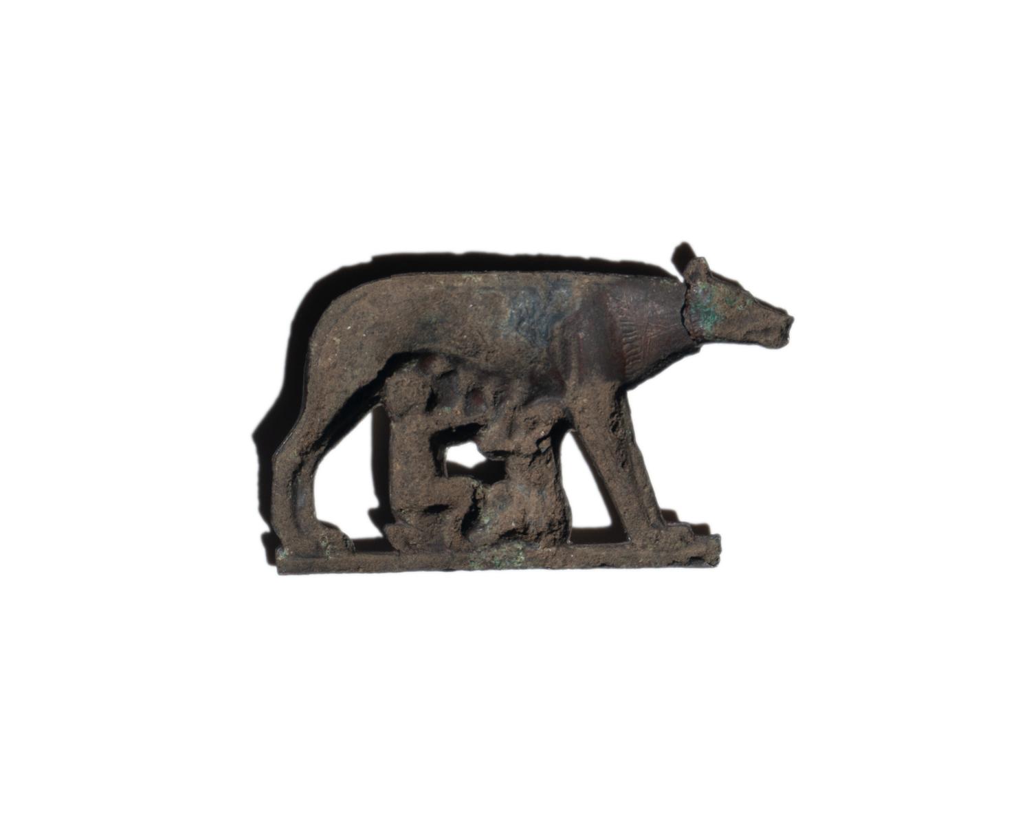 A Roman Bronze Relief of Romulus and Remus