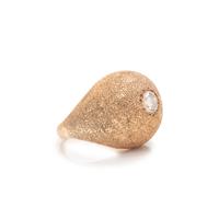 ROSE GOLD AND DIAMOND BOMBE RING