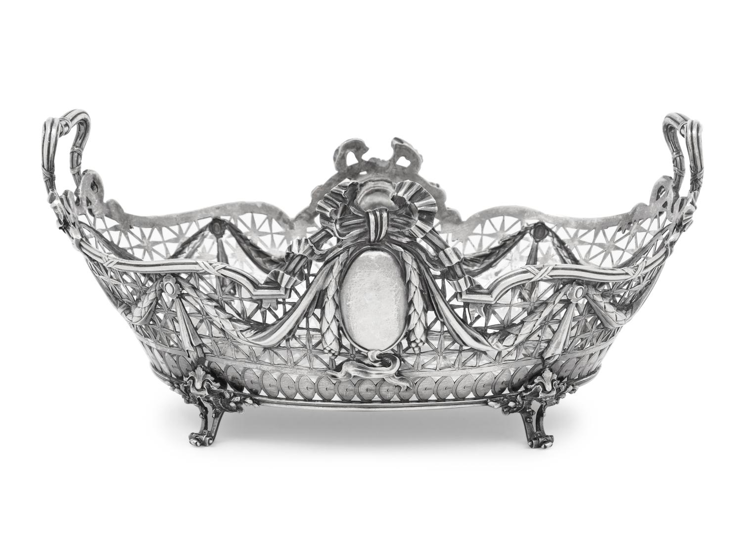 A German Silver Centerpiece Basket