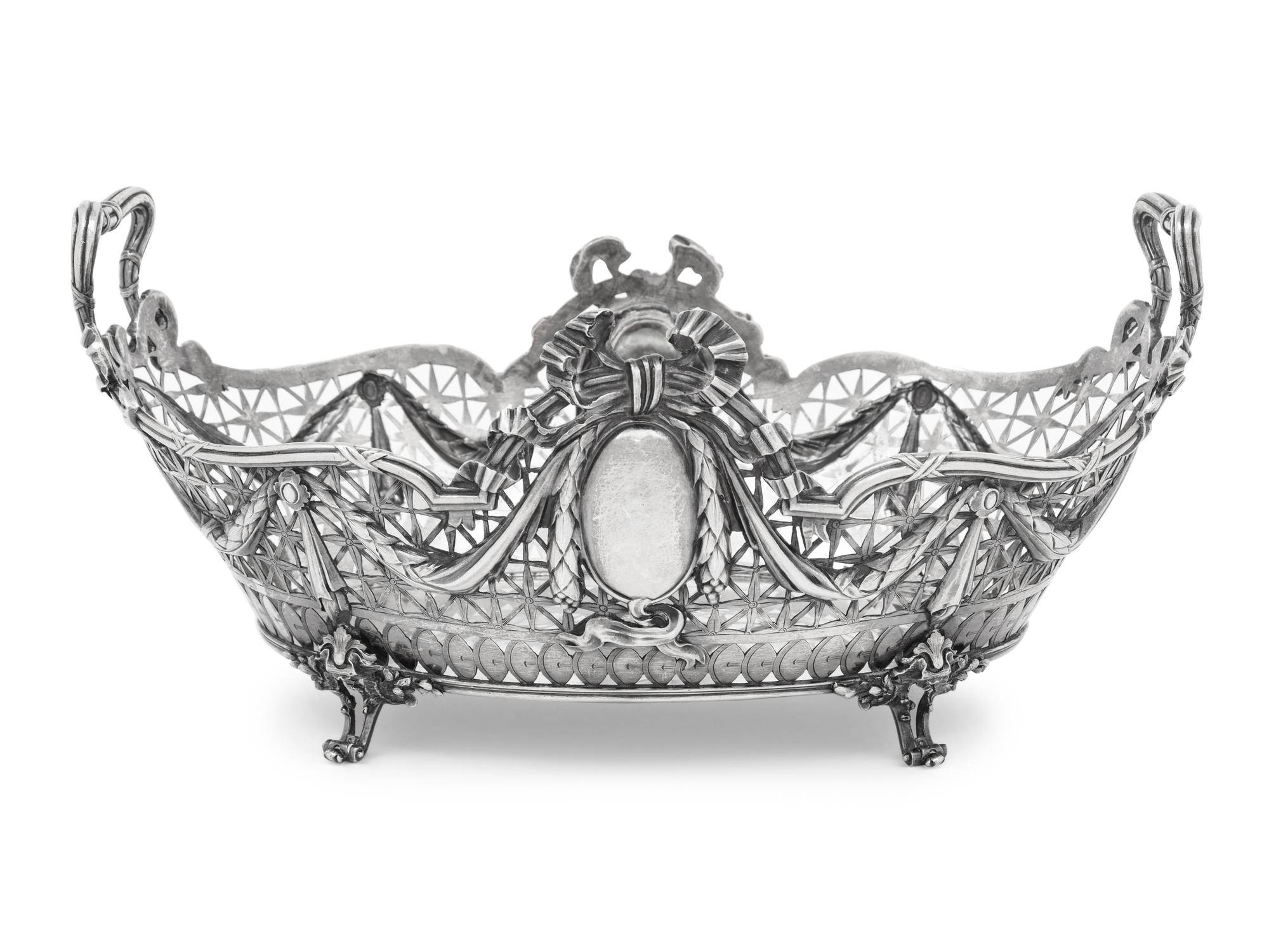 A German Silver Centerpiece Basket
