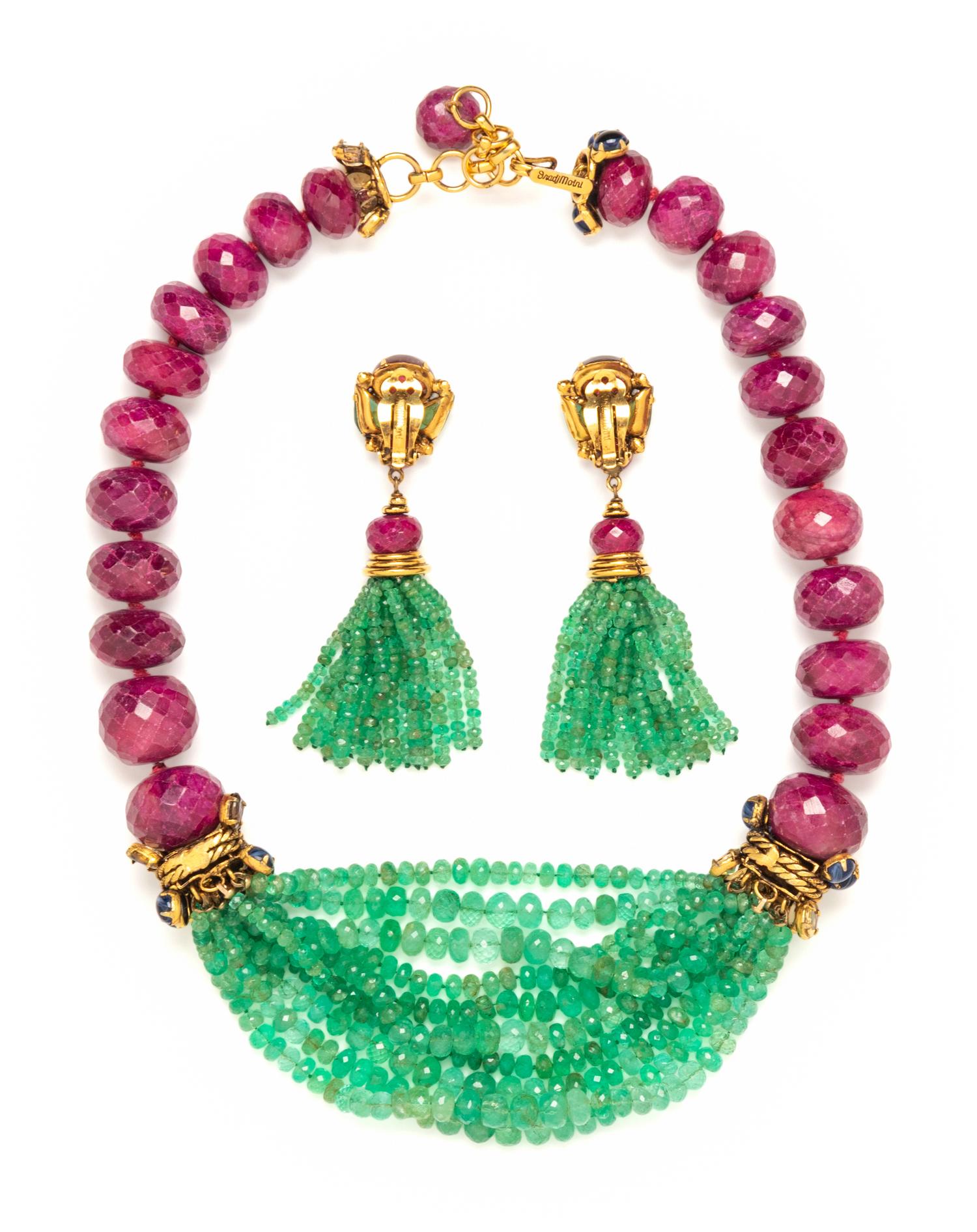 IRADJ MOINI, NECKLACE AND EARRINGS