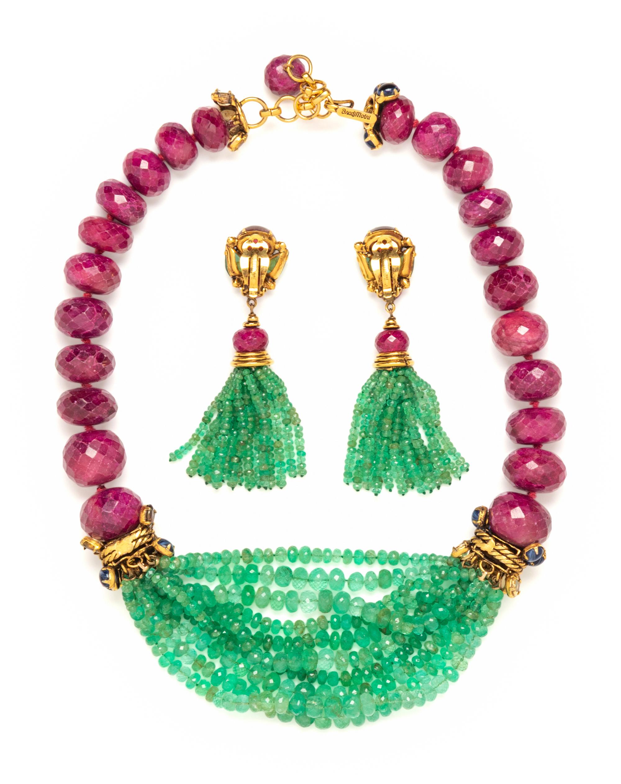 IRADJ MOINI, NECKLACE AND EARRINGS