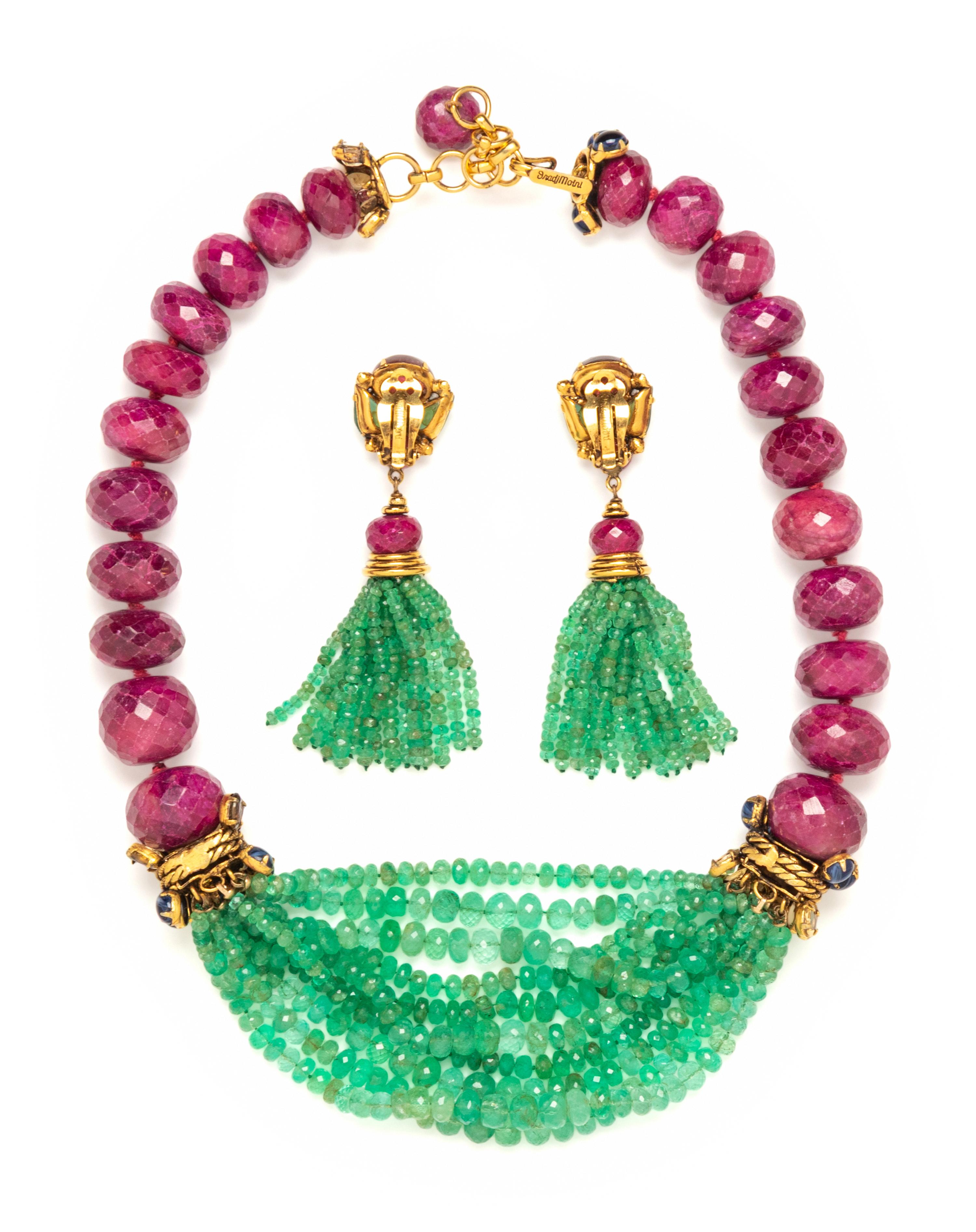 IRADJ MOINI, NECKLACE AND EARRINGS