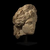A Roman Marble Head of Apollo Citharoedus