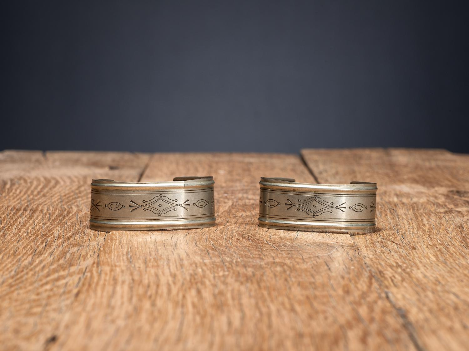 Southern Plains German Silver Bracelets