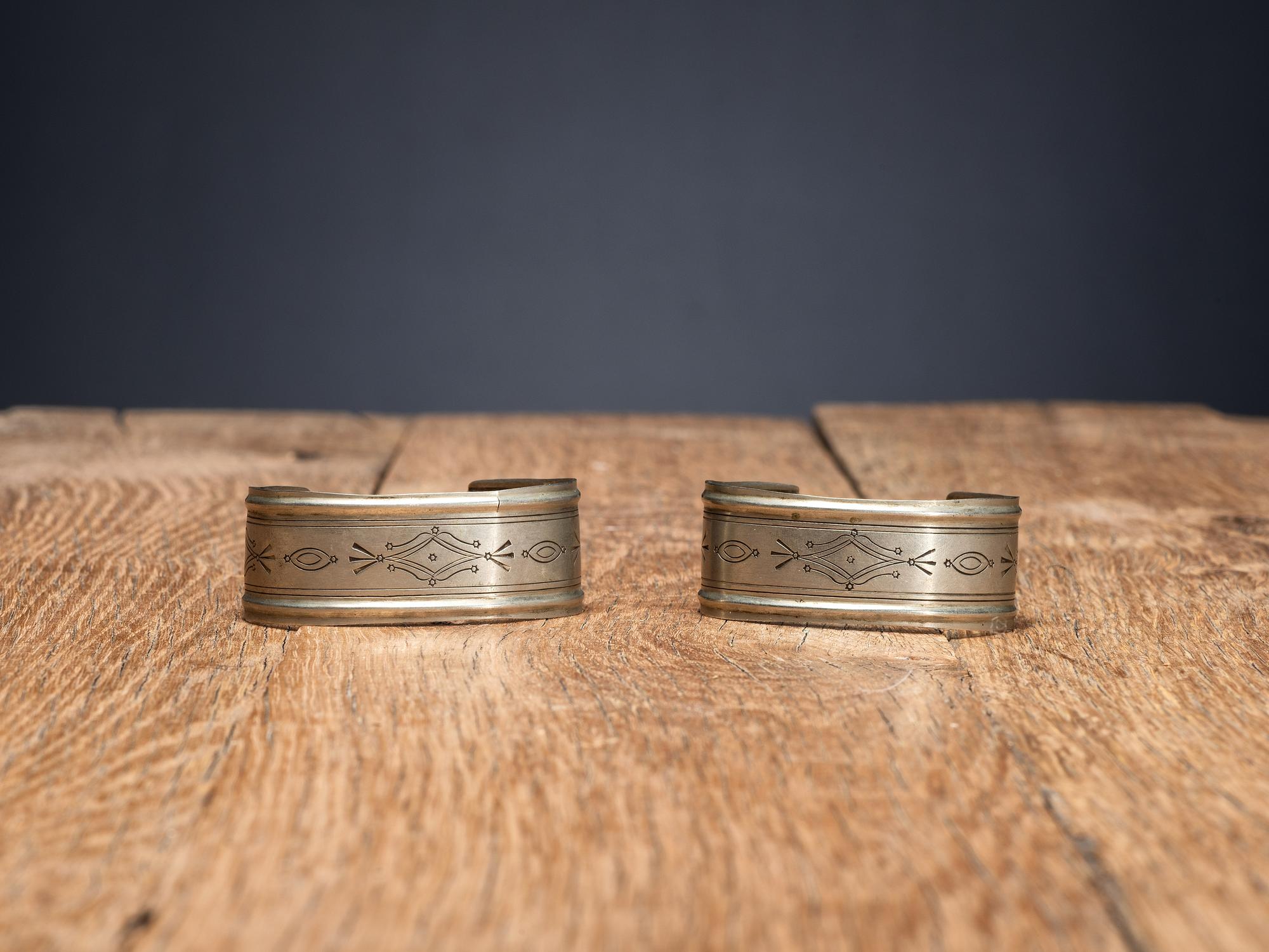 Southern Plains German Silver Bracelets