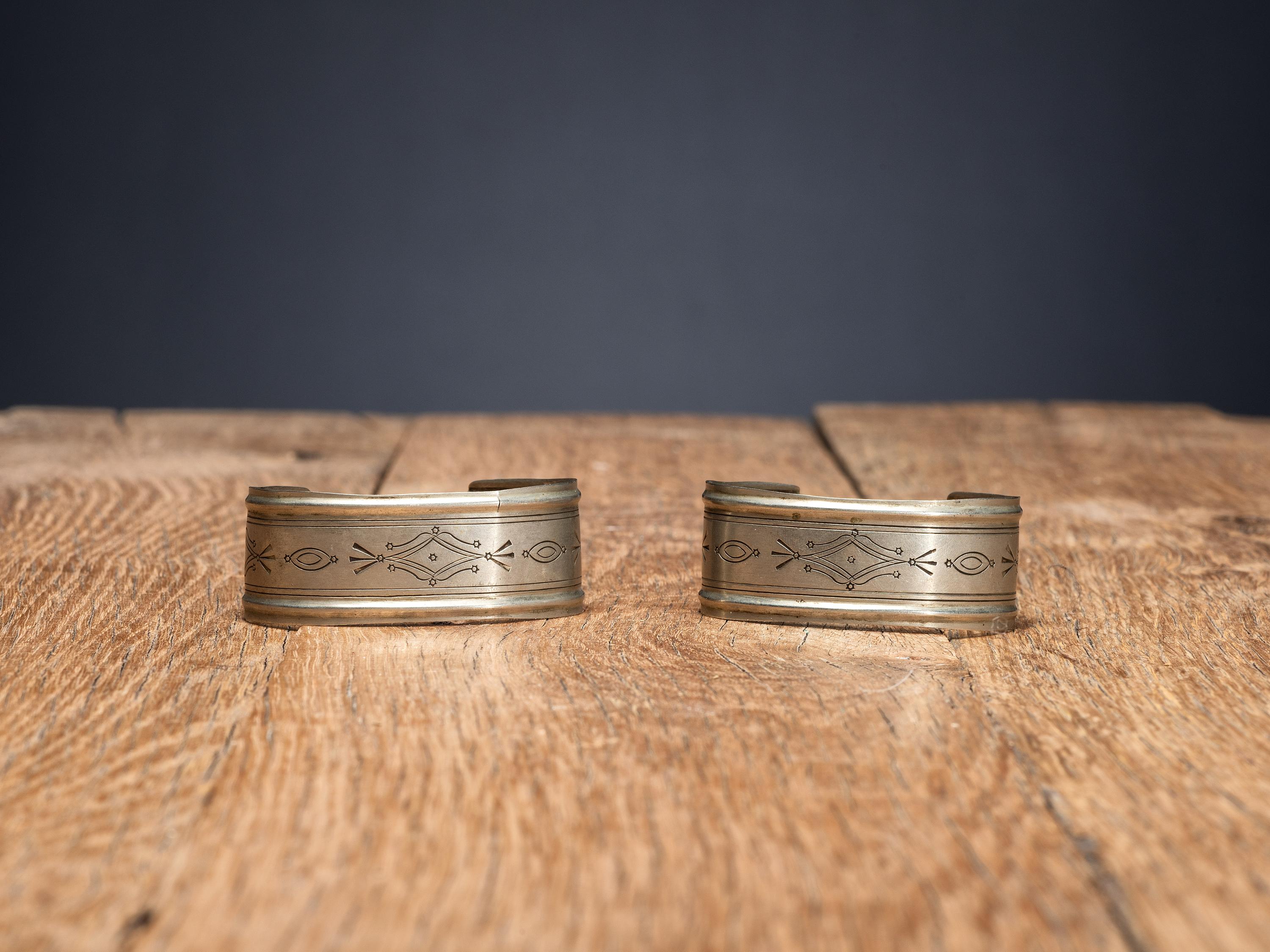 Southern Plains German Silver Bracelets