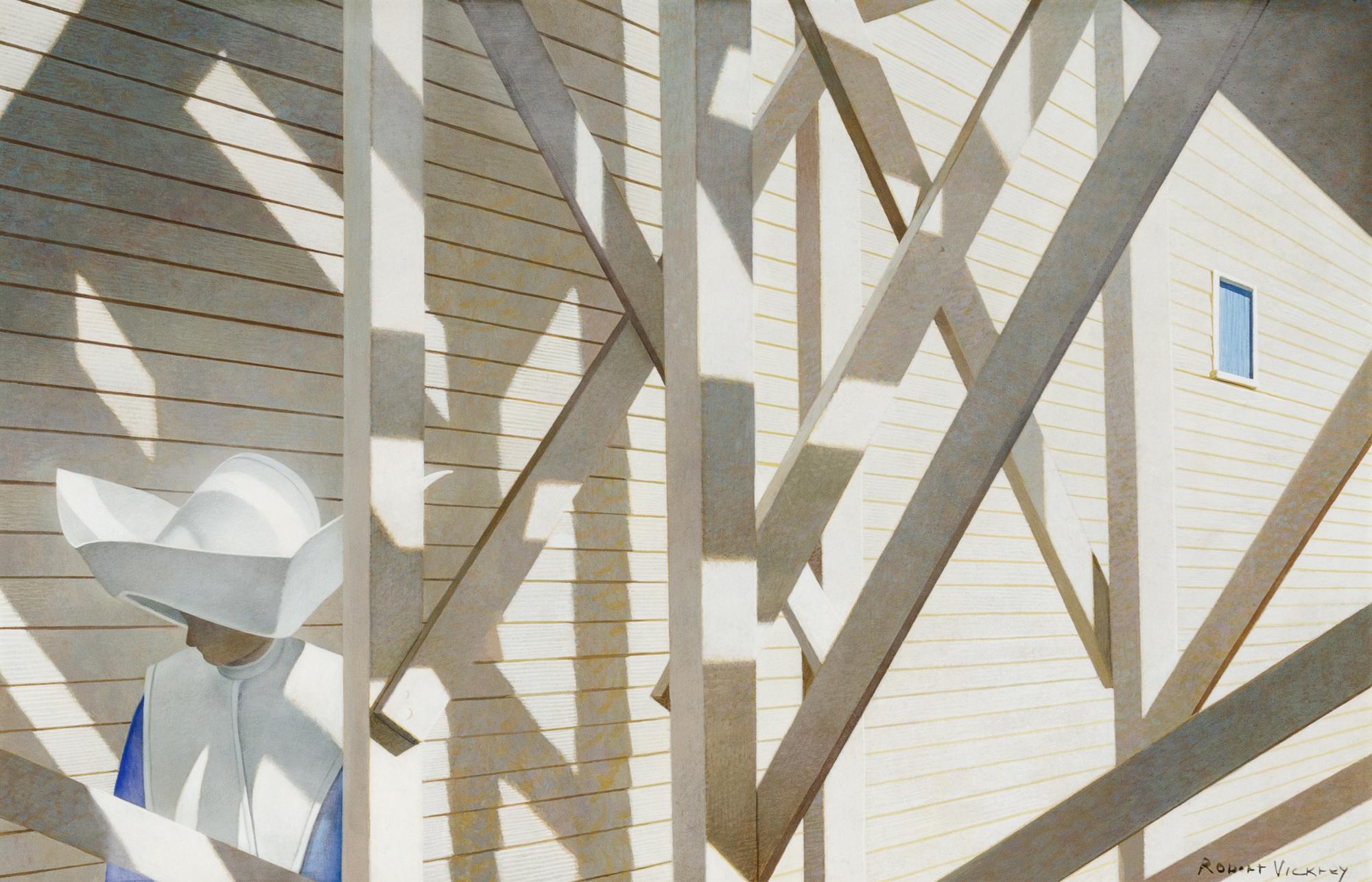 Nun in Morning Lines/ Slanting Lines
