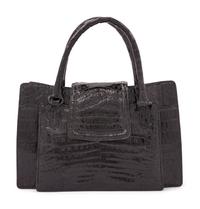 Nancy Gonzalez Black Alligator Bag, 2000s