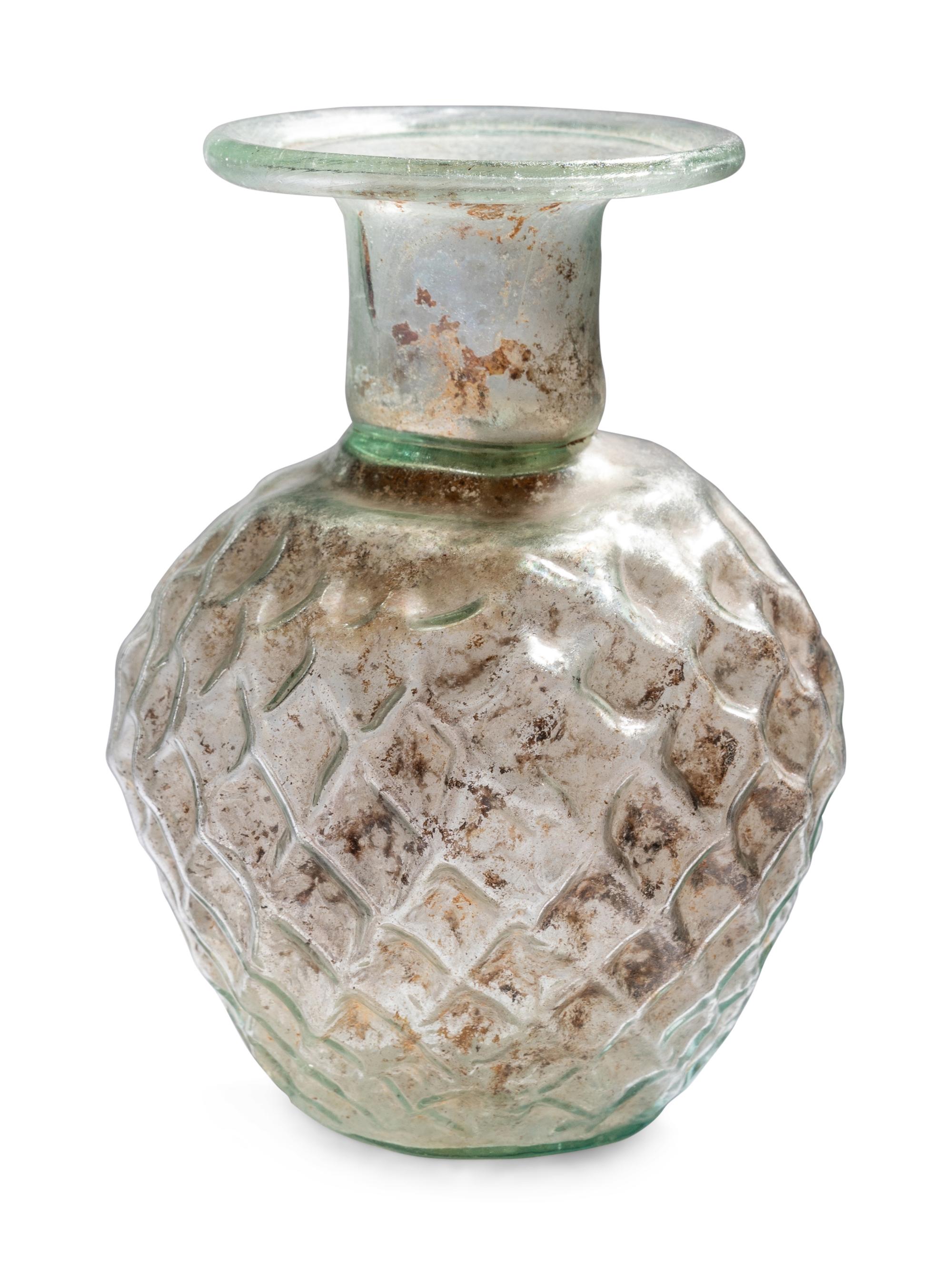 A Roman Glass Sprinkler Flask