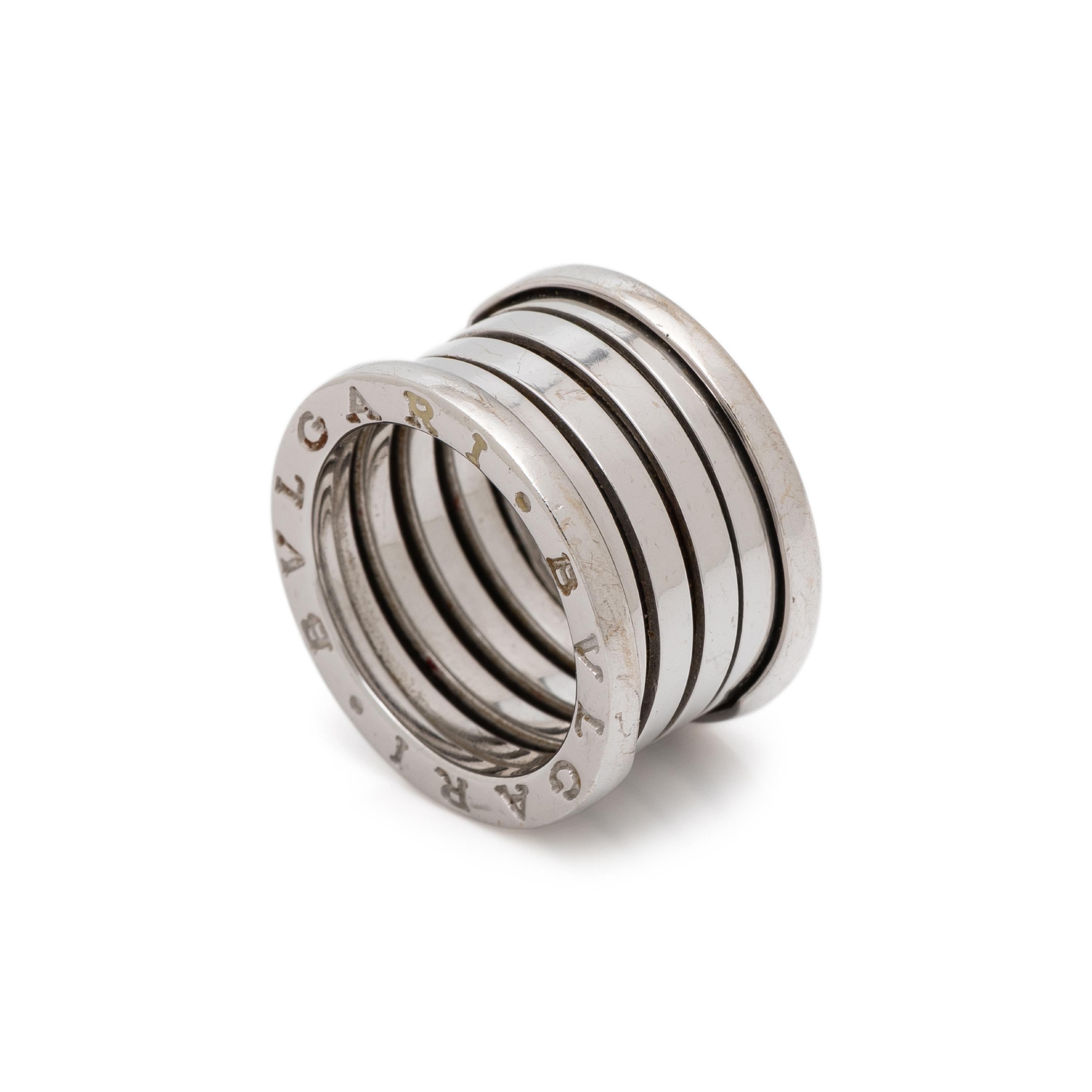 BULGARI, 'B.ZERO1' WHITE GOLD RING