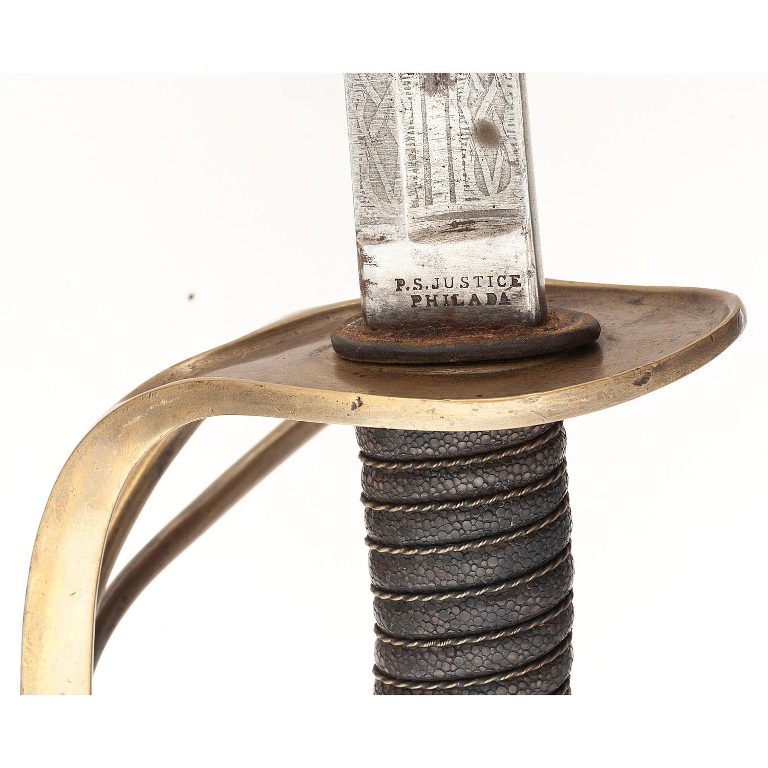 Scarce P.S. Justice U.S. Model 1860 Cavalry Officer's Saber