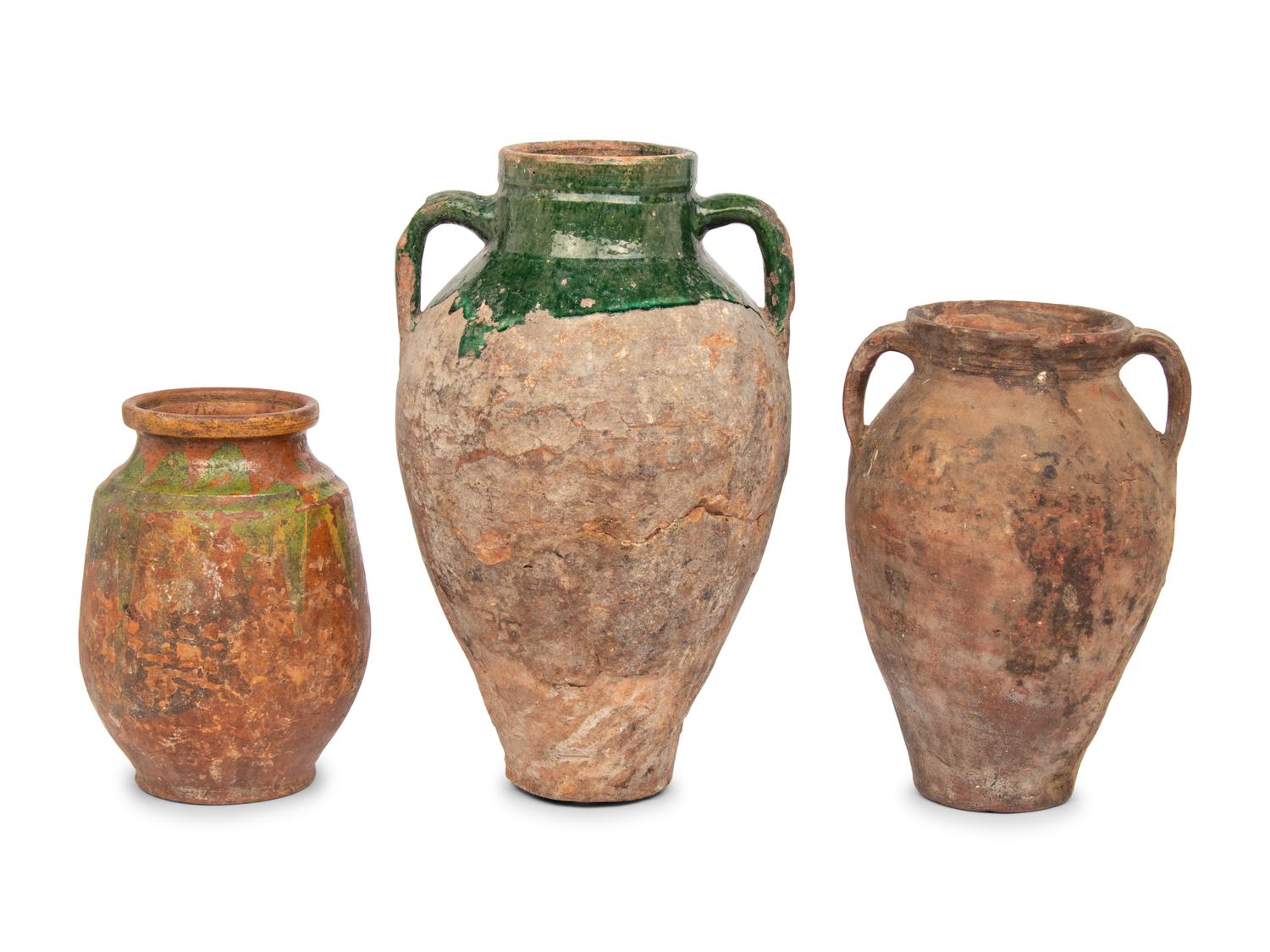 Three Pottery Jars