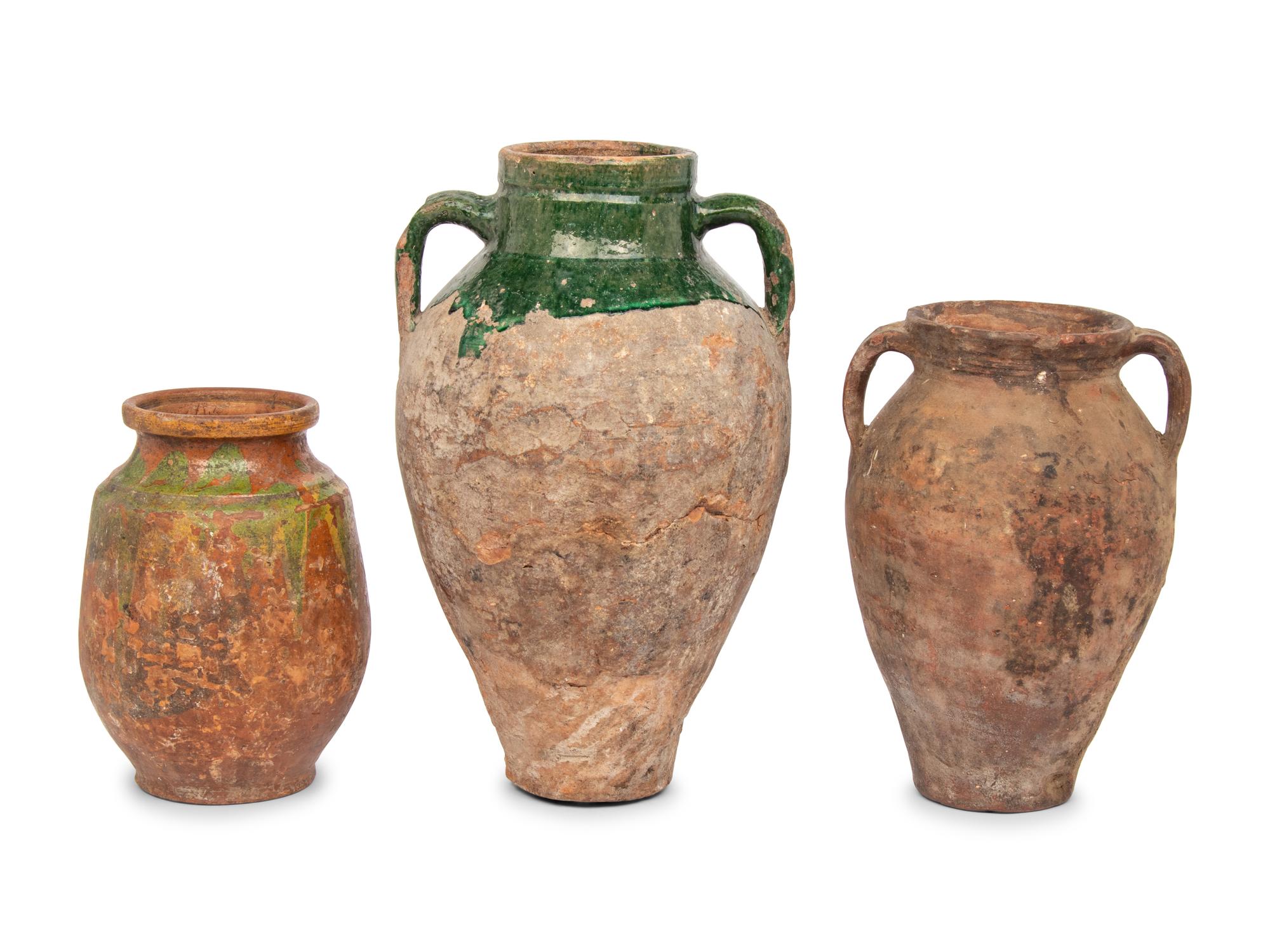 Three Pottery Jars