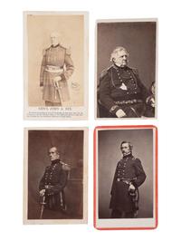 [CIVIL WAR]. 9 images, incl. CDVs of Union generals, many from the Army of the Potomac.