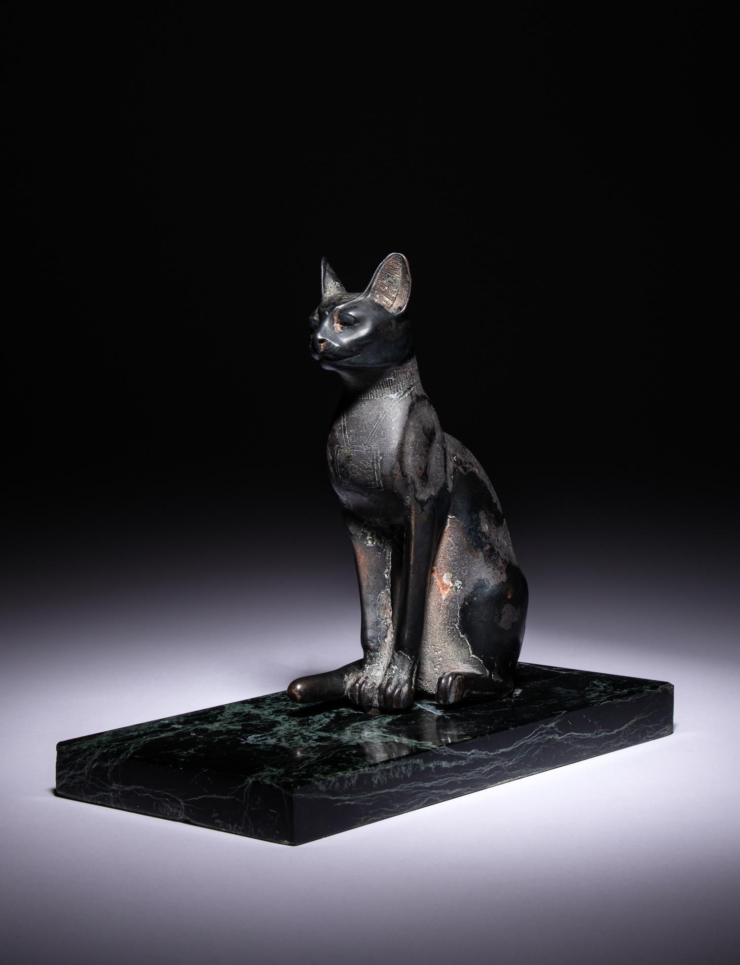 An Egyptian Bronze Cat