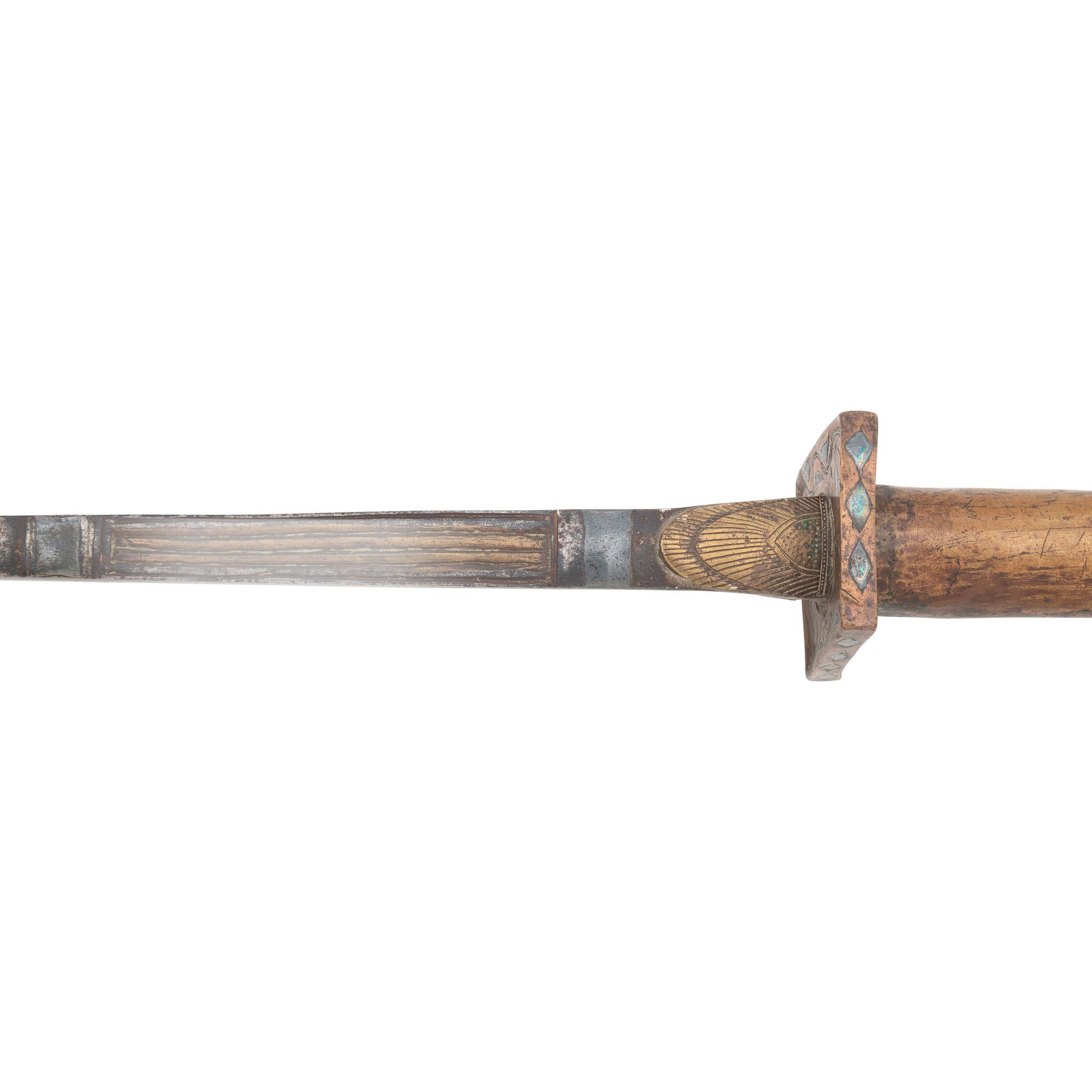 19th Century Nepalese or Bangali Ram Dao Sacrificial Sword