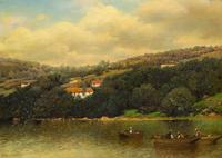 Henry Pember Smith, (American, 1854 - 1907), Fishing Party