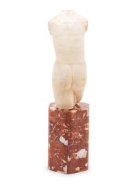 An Italian Carved Marble Torso of Aphrodite