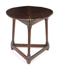 A George III Oak Cricket Table