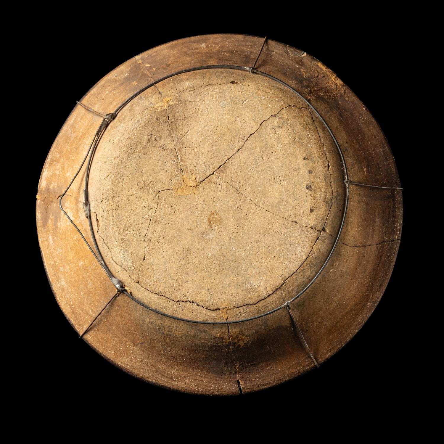 Two Maya Polychrome and Incised Vessels