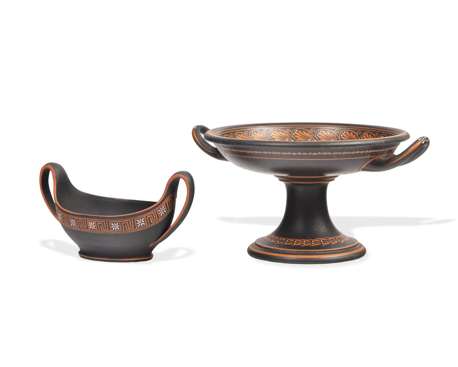 Two Wedgwood Black Basalt Wares