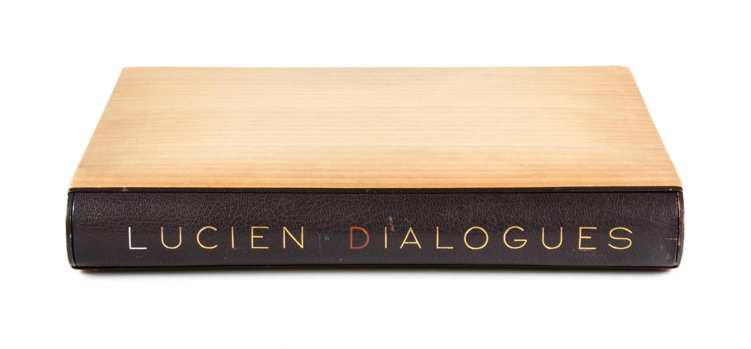 (LAURENS, HENRI) LUCIEN DE SAMOSATE [LUCIAN]. Dialogues. Paris, [1951]. Limited. Bound by Robert Bonfils. Signed.