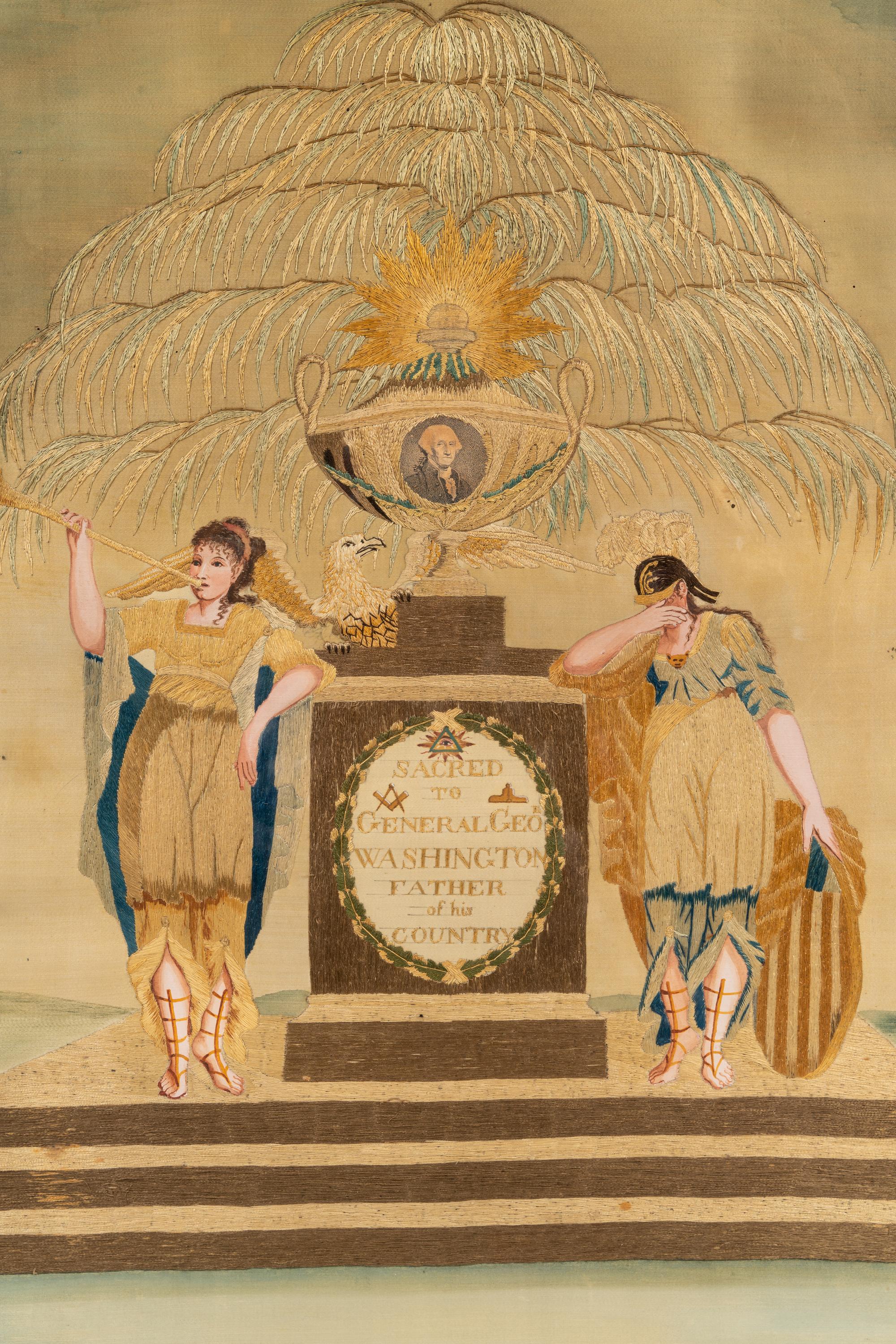 An American Embroidered Panel
