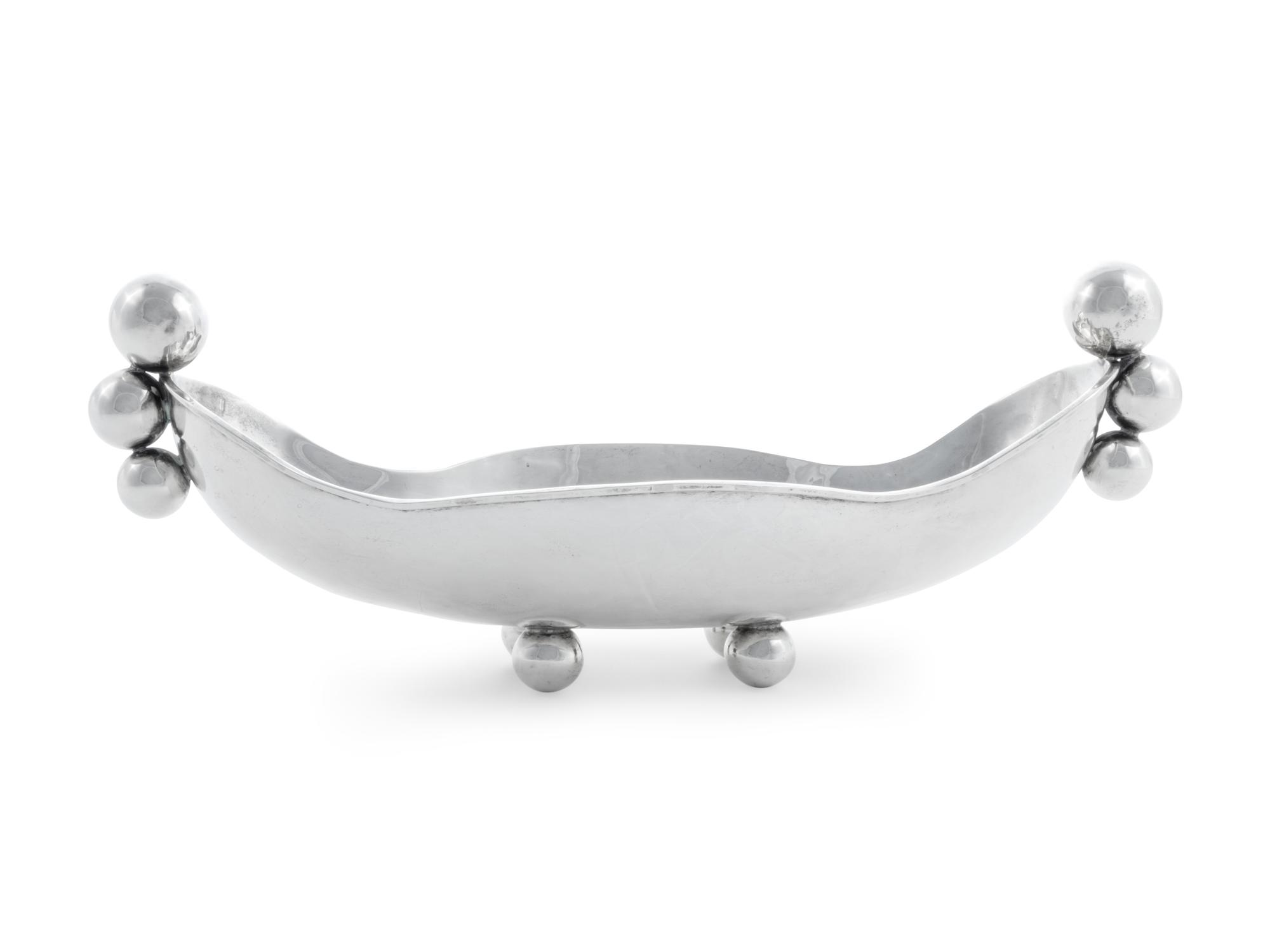 A Mexican Silver Centerpiece Bowl
