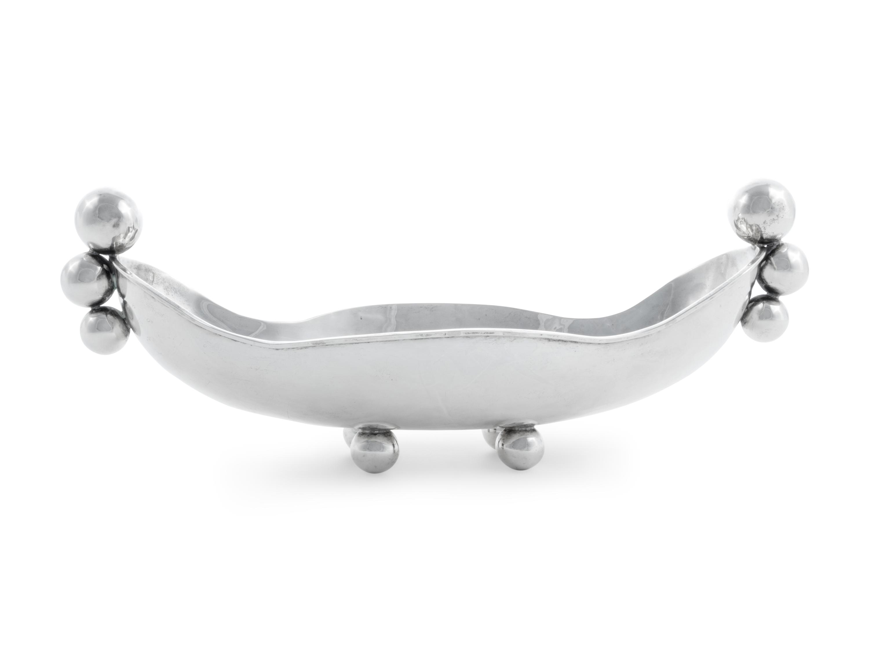 A Mexican Silver Centerpiece Bowl