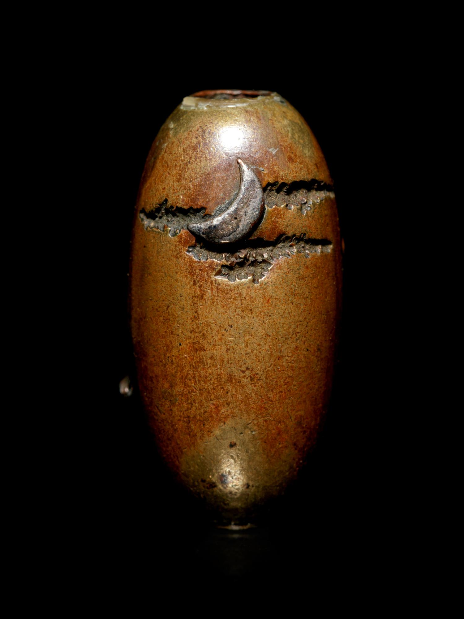 A Mixed Metal Bead-Form Ojime