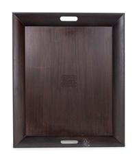 An Hermès Rosewood Tray with Two Smaller Associated Trays