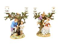 A Meissen Candelabra Group