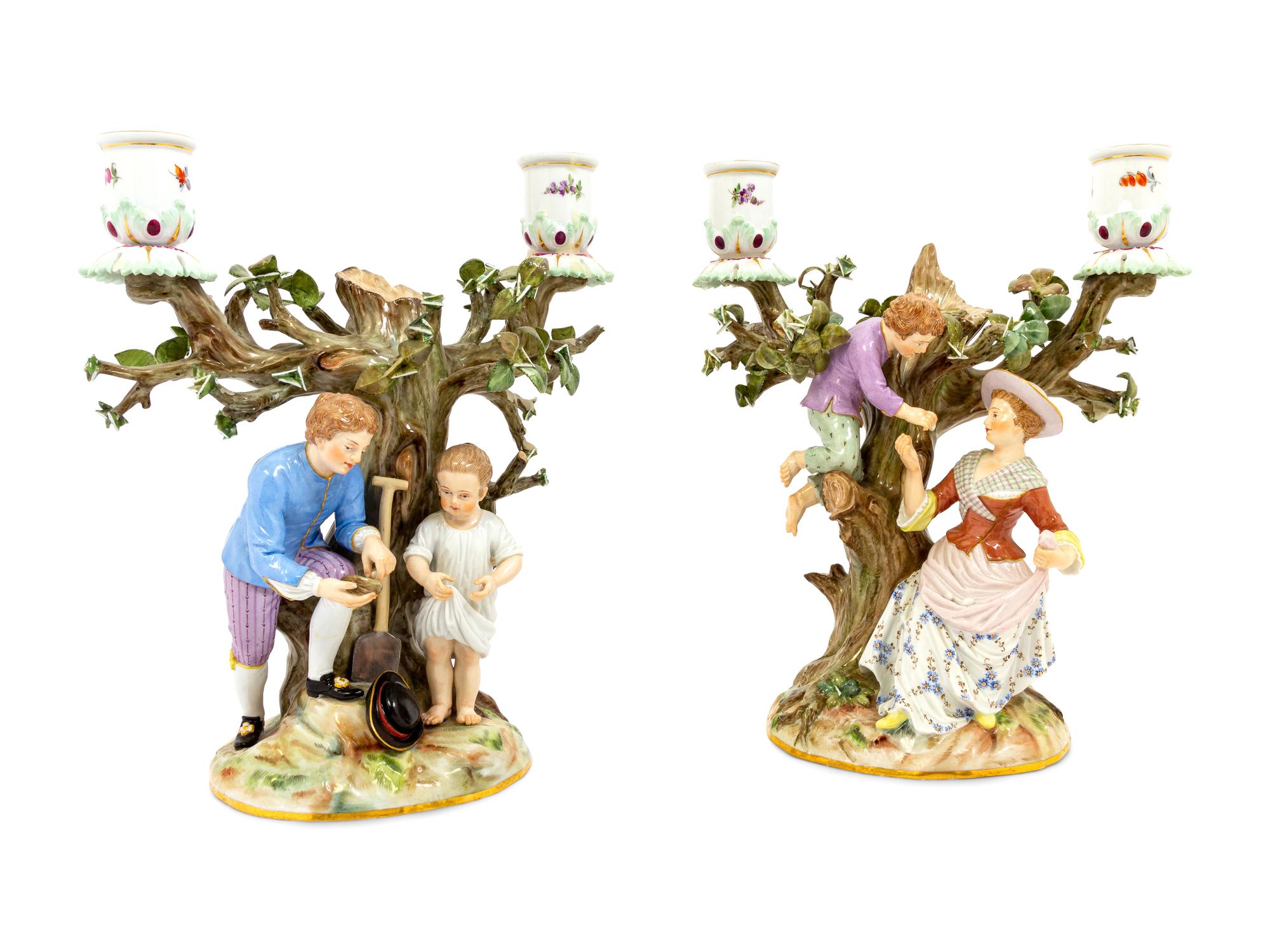 A Meissen Candelabra Group