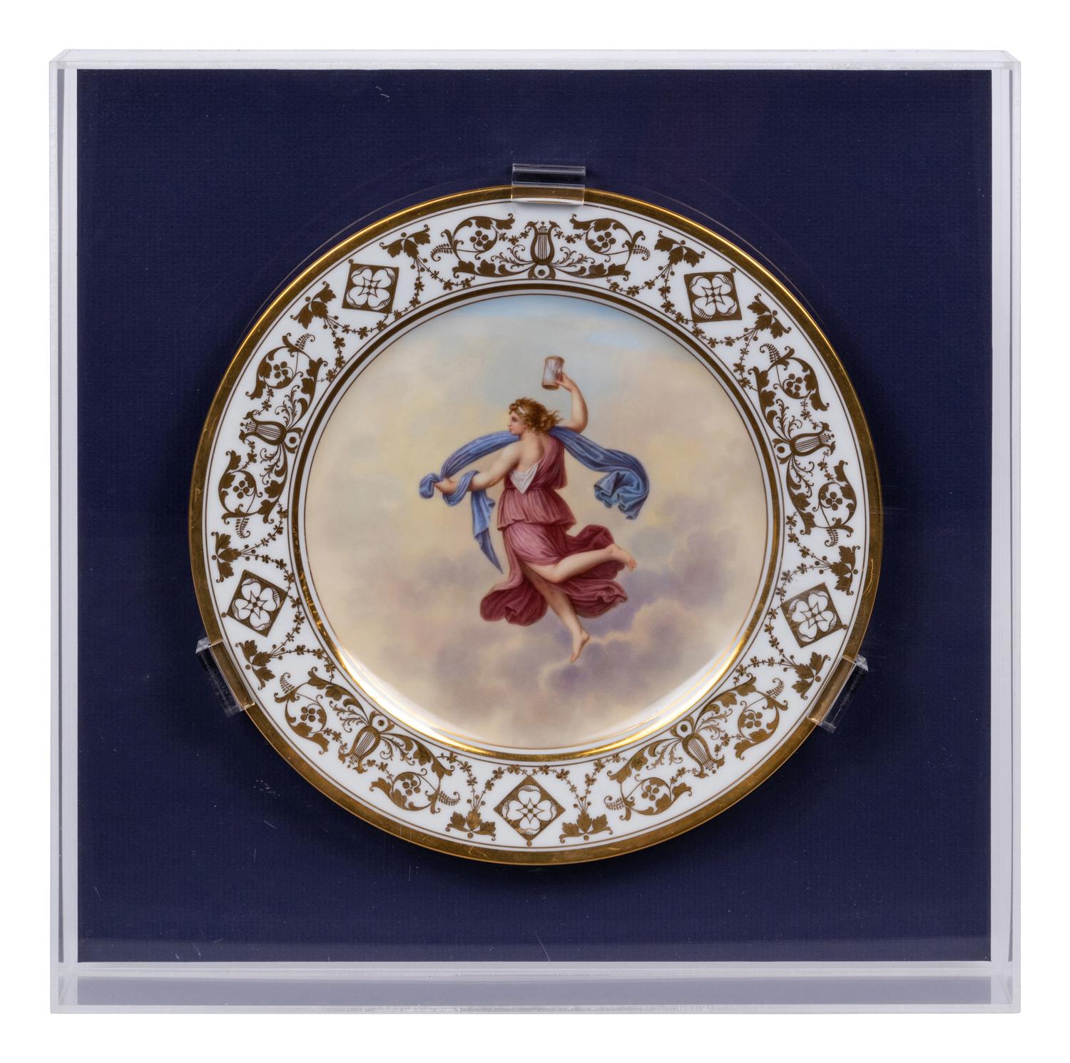 A Set of Twelve Dresden Porcelain Cabinet Plates