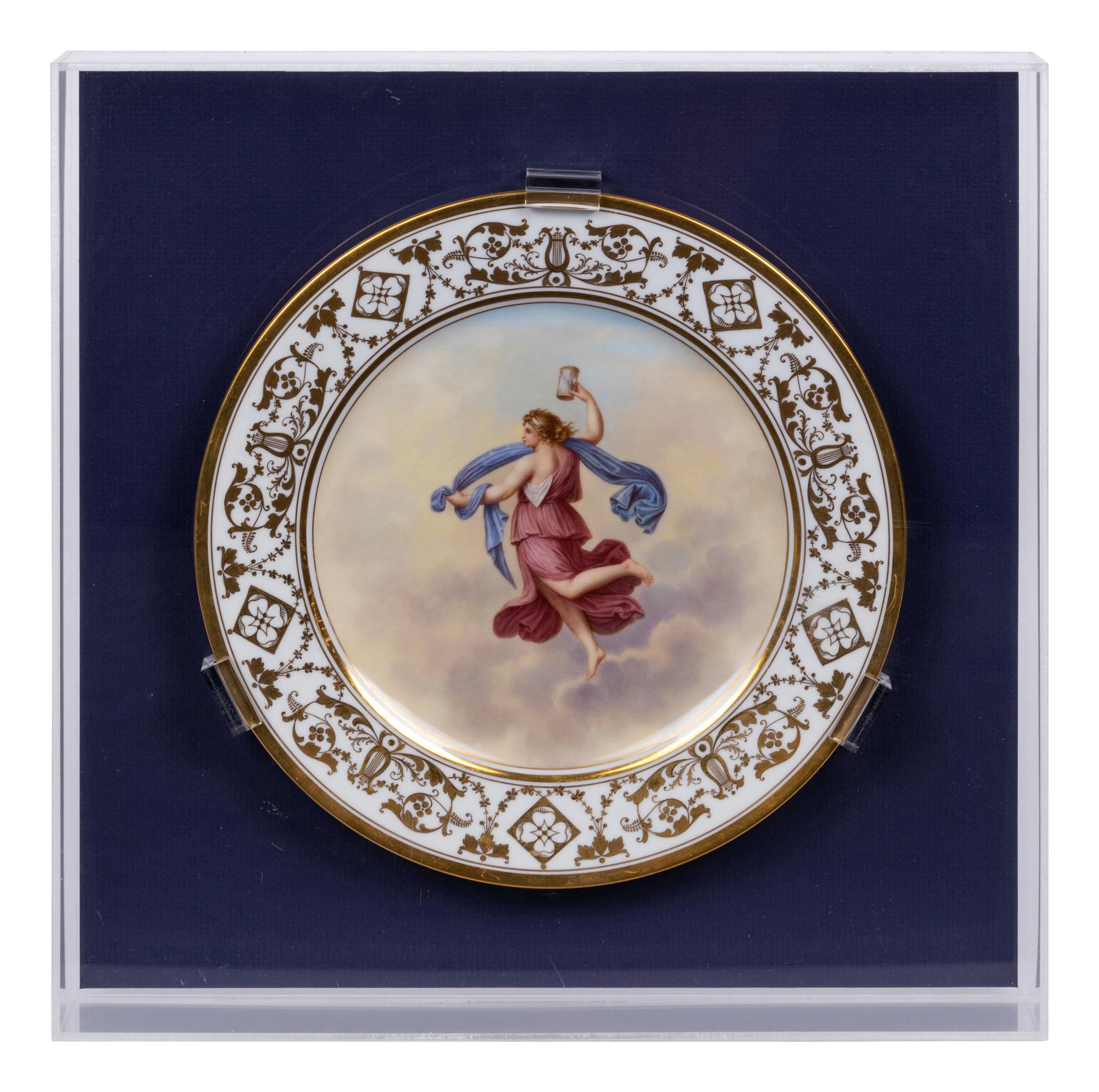 A Set of Twelve Dresden Porcelain Cabinet Plates