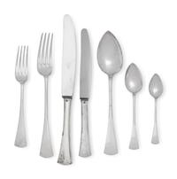 A Hungarian Silver Flatware Service