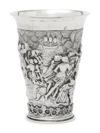 A Dutch Silver Commemorative Beaker