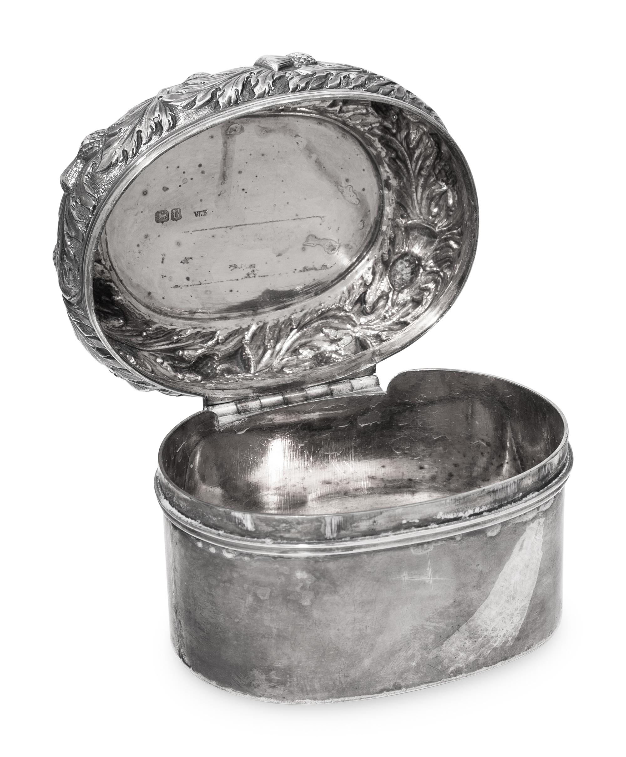A Victorian Silver Dressing Table Casket