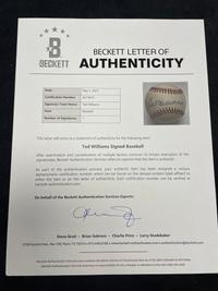 A Ted Williams Single Signed Autograph Baseball,