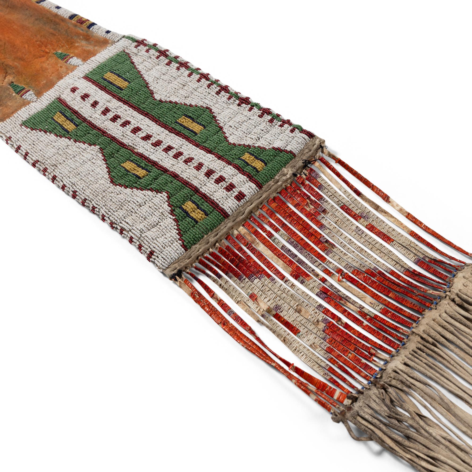 Sioux Beaded Hide Tobacco Bag