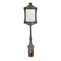 A Cast Iron Sign Post 25.5" W x 14" D x 103" H — France, 20th Century