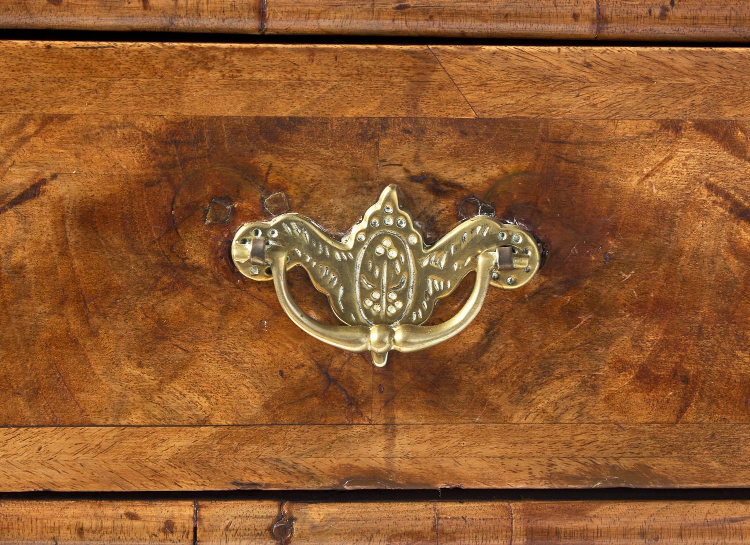 A George I Walnut Bureau Cabinet
